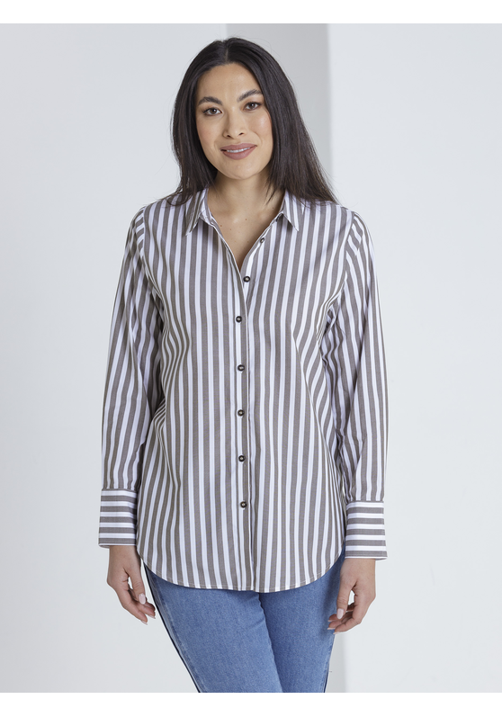 L/S Longline Women's Shirt Marco Polo Buy Marco Polo Clothing Online Gabriella Clothing NZ