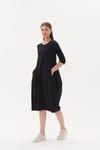 3/4 Sleeve Diagonal Dress