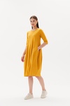 3/4 Sleeve Diagonal Dress