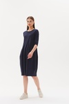 3/4 Sleeve Diagonal Dress