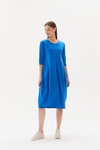 3/4 Sleeve Diagonal Dress