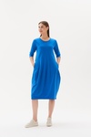 3/4 Sleeve Diagonal Dress