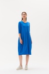 3/4 Sleeve Diagonal Dress