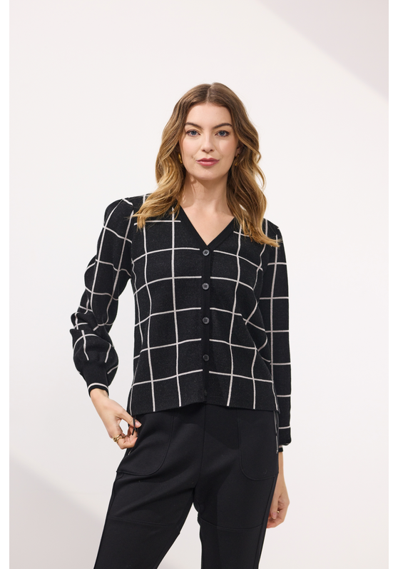 Newport Stanford Check Cardigan