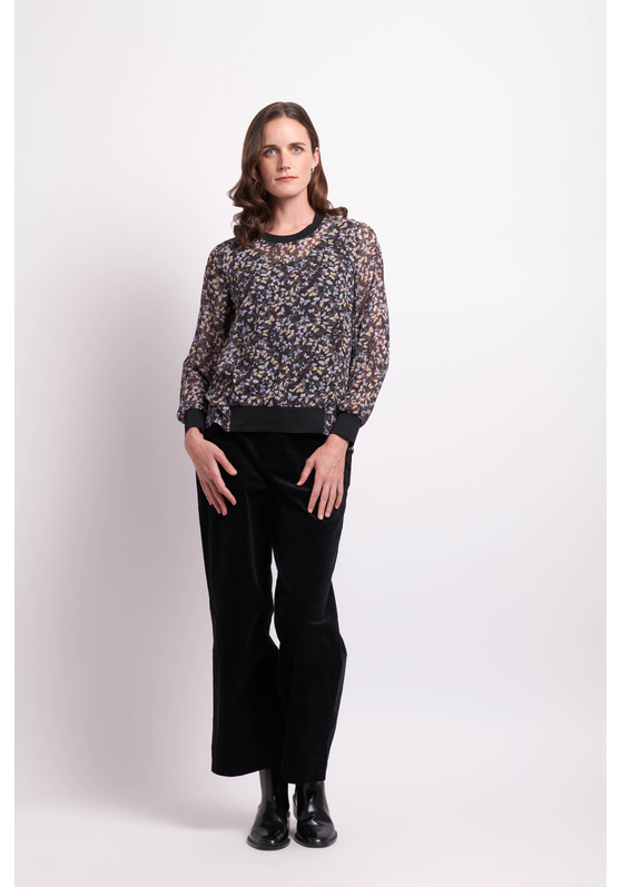 Memo Contrast Rib Top