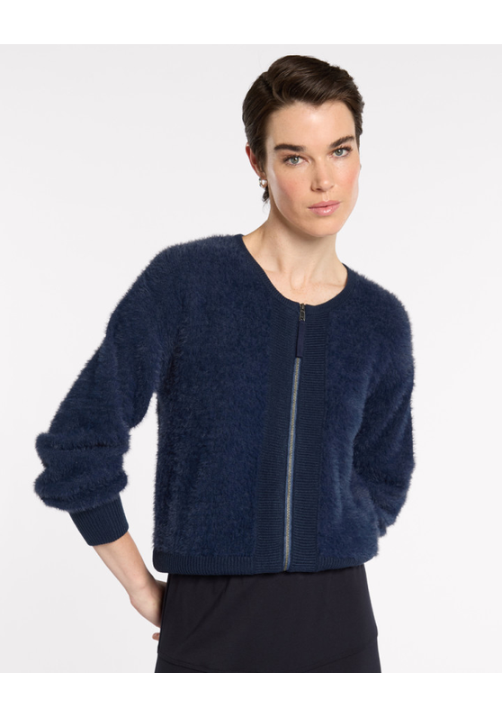 Marco Polo Fluffy Knit Bomber