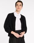 Fluffy Knit Bomber