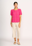 Scoop Hem Volume Slv Top