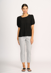 Scoop Hem Volume Slv Top