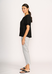 Scoop Hem Volume Slv Top