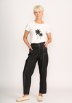 Contrast Stitch Trousers