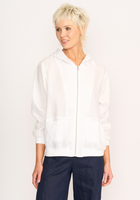 Foil Relaxed Zip Up Jacket