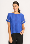 Step Hem Rib Trim Top