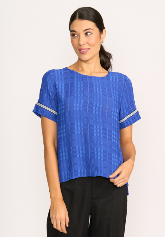 Oh Three Step Hem Rib Trim Top