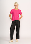 Step Hem Rib Trim Top