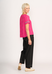 Step Hem Rib Trim Top