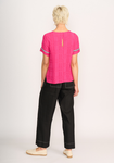 Step Hem Rib Trim Top