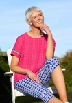 Step Hem Rib Trim Top