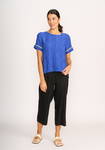 Step Hem Rib Trim Top