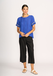 Step Hem Rib Trim Top