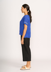 Step Hem Rib Trim Top