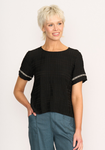 Step Hem Rib Trim Top