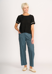 Step Hem Rib Trim Top