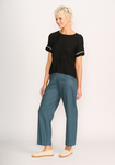 Step Hem Rib Trim Top