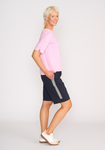 Wide Neck Elbow Slv Top