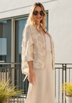 Jacquard Zip Front Jacket