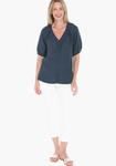 Gather V-Neck Top