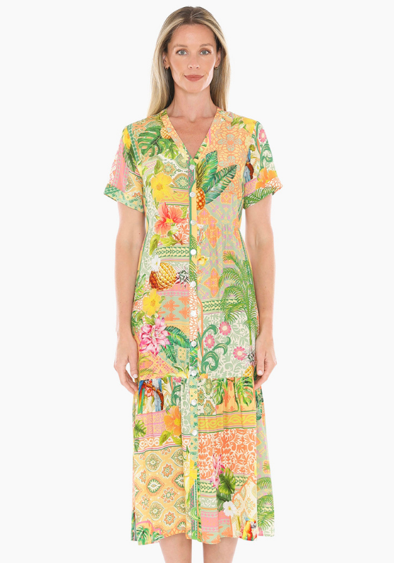 Jump Pina Colada Tiered Dress