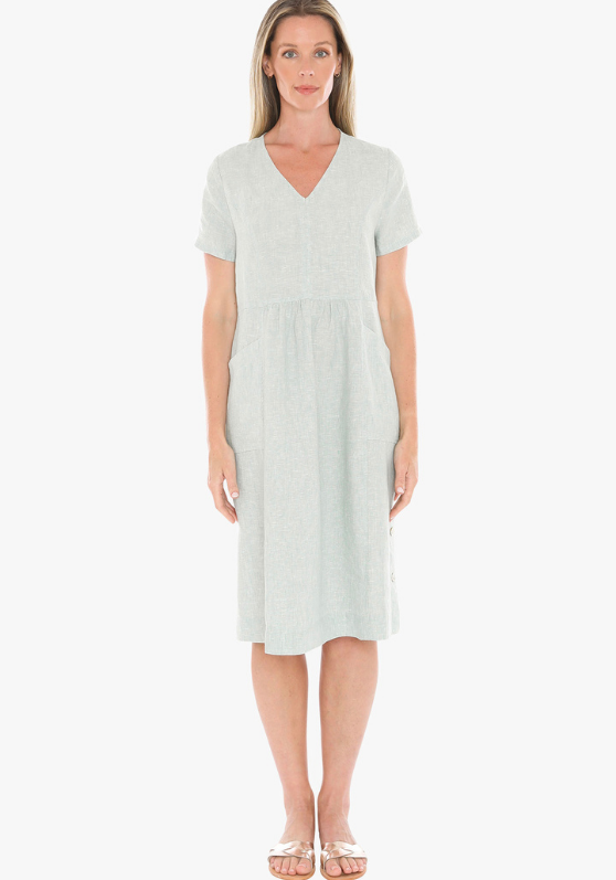 Jump Side Button Dress
