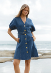 Fiori Denim Dress