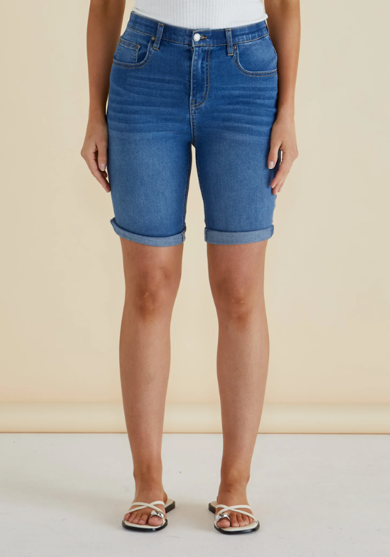 Betty Basics Bonnie Bermuda Denim